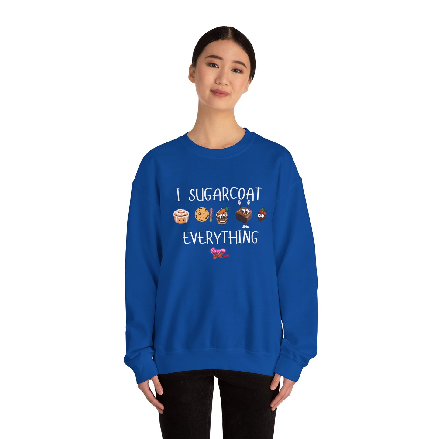 Sweatshirt - 'I Sugarcoat Everything' Funny Unisex Crewneck
