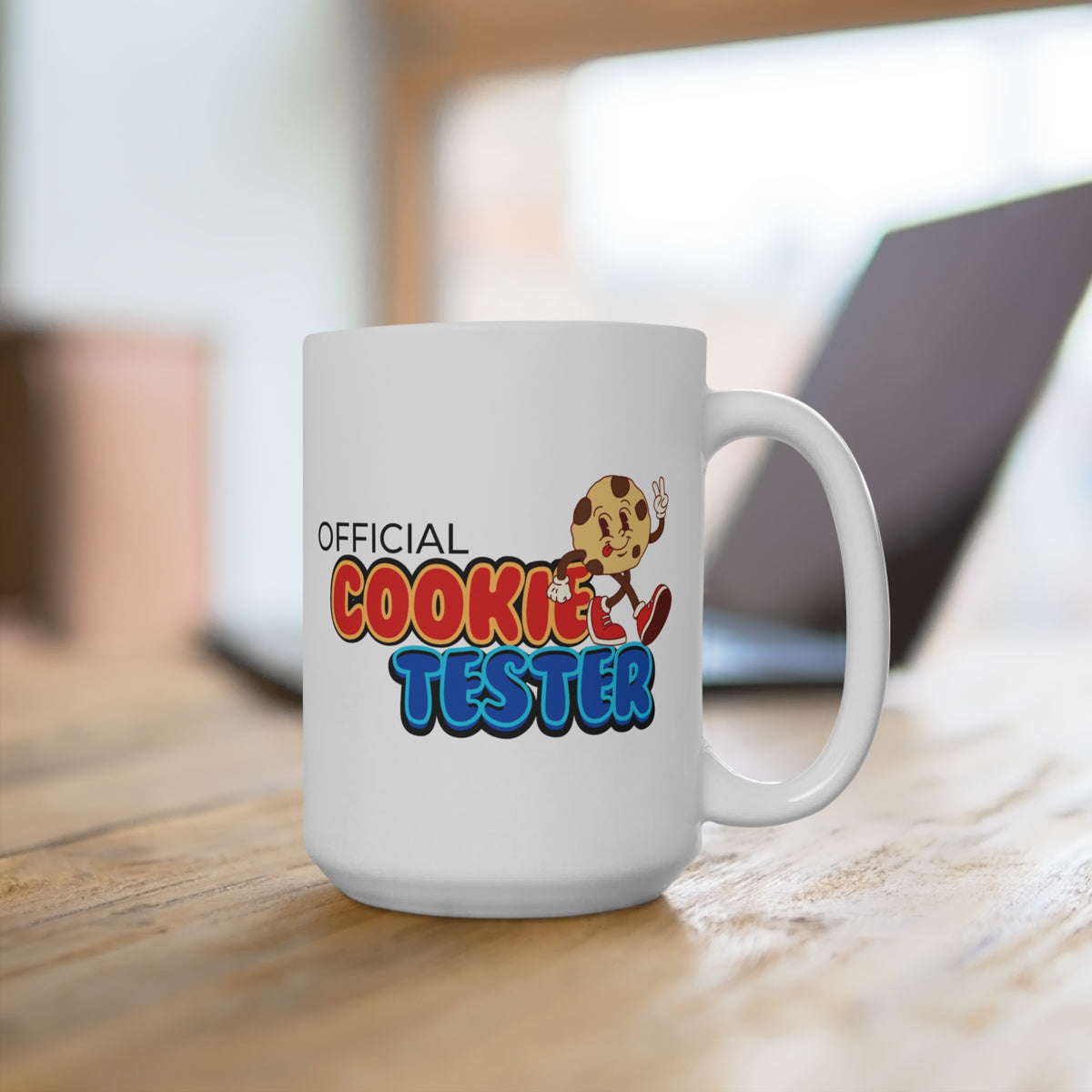 Official Cookie Tester 15oz Coffee Mug — Funny Baker Gift