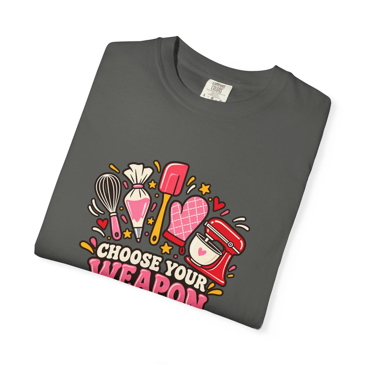 Graphic T-Shirt — "Choose Your Weapon" Makeup & Beauty Tools Design