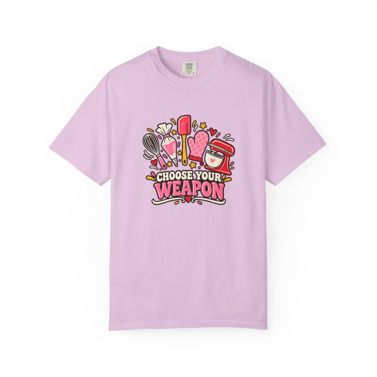 Graphic T-Shirt — "Choose Your Weapon" Makeup & Beauty Tools Design