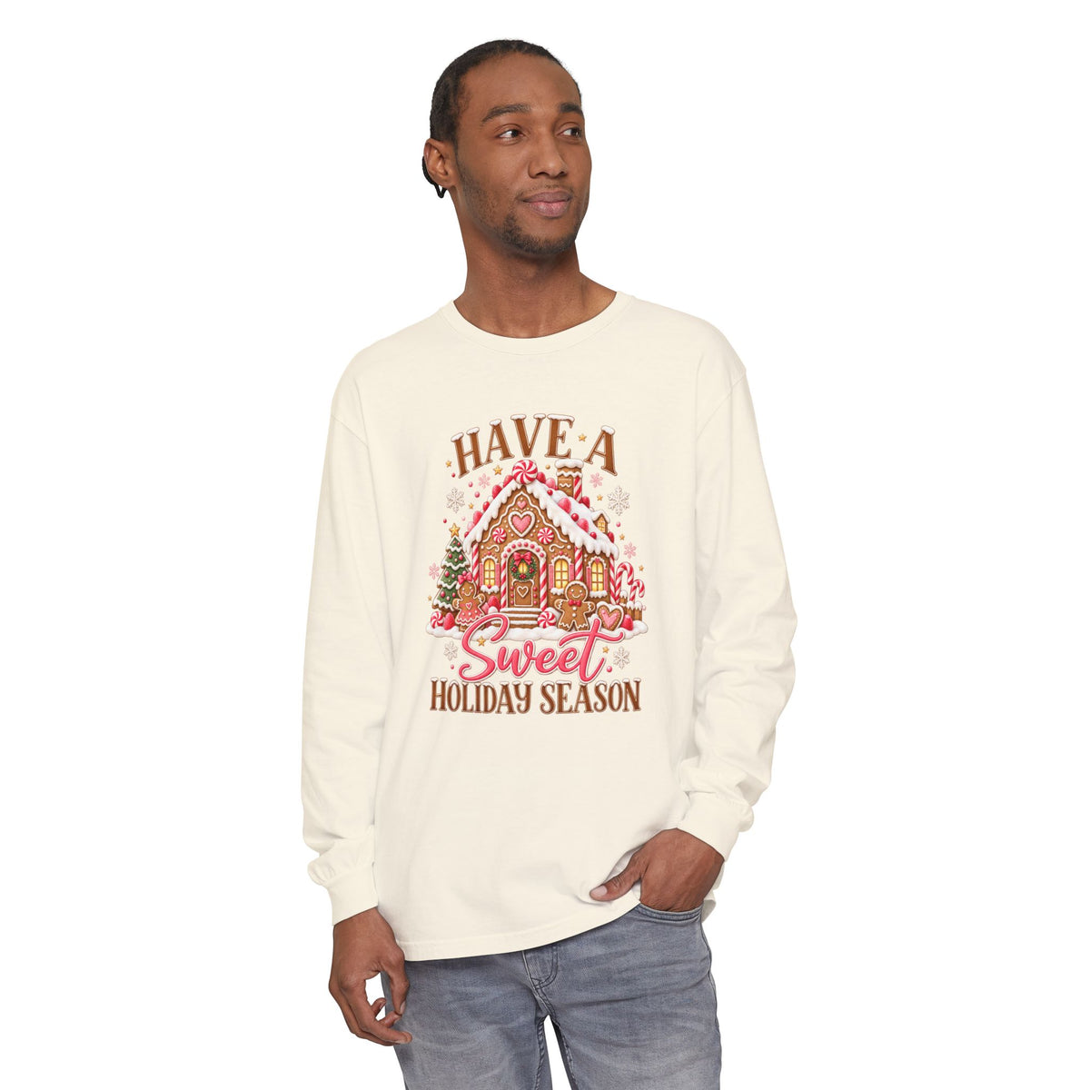 Holiday Gingerbread 'Have a Sweet Holiday Season' Long Sleeve Tee