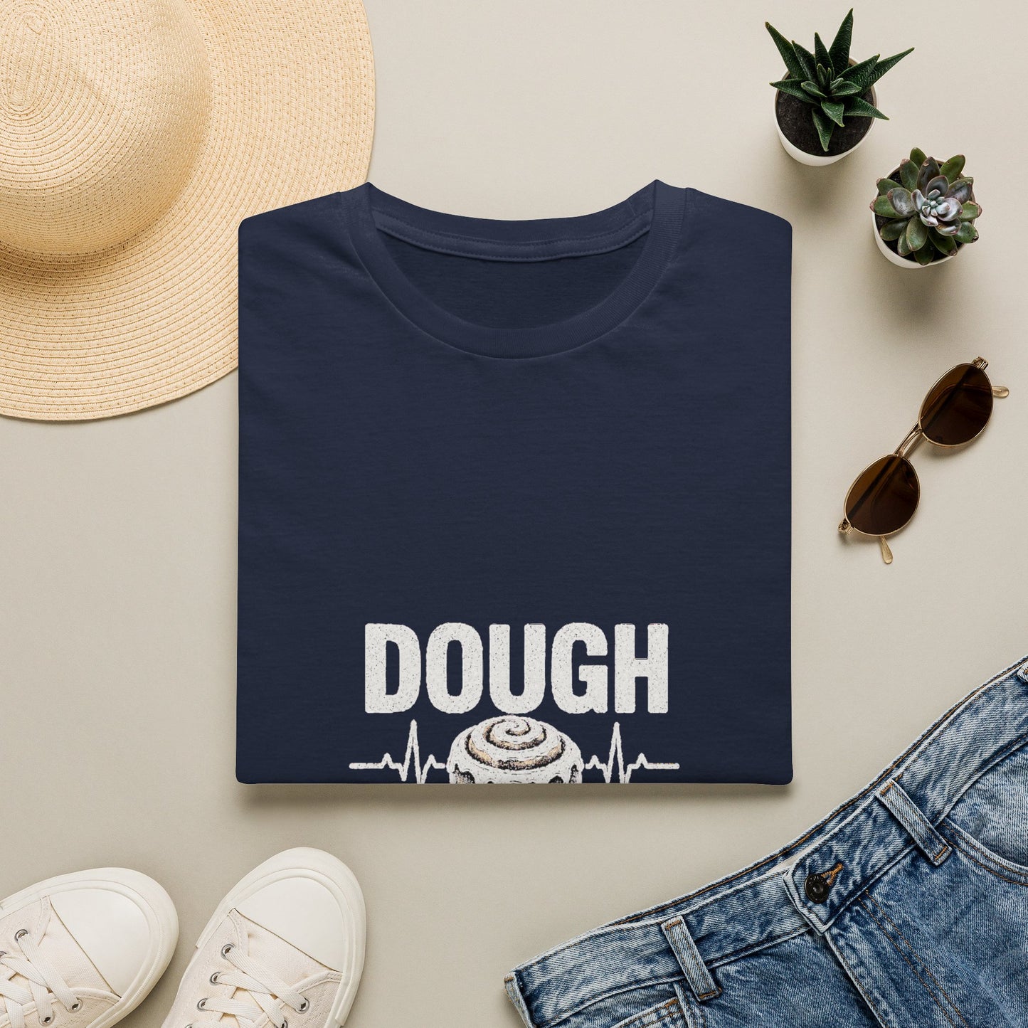 Dough Doctor T-Shirt — Baker Pun Tee with Cinnamon Roll Graphic