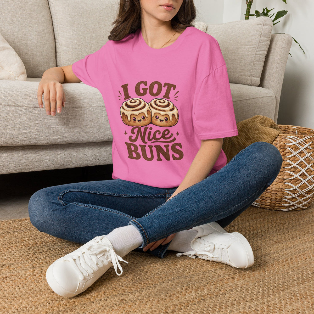 I Got Nice Buns T-Shirt — Cute Cinnamon Roll Graphic Tee
