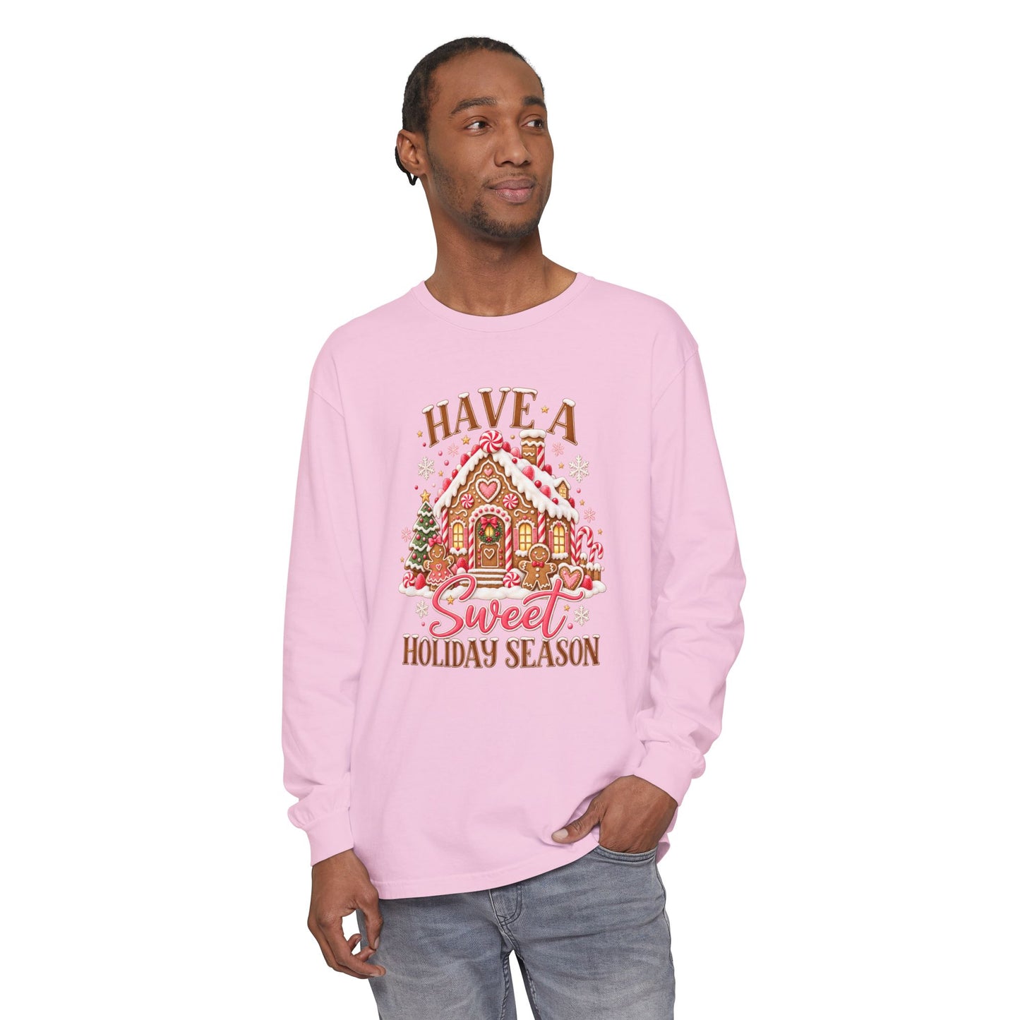 Holiday Gingerbread 'Have a Sweet Holiday Season' Long Sleeve Tee
