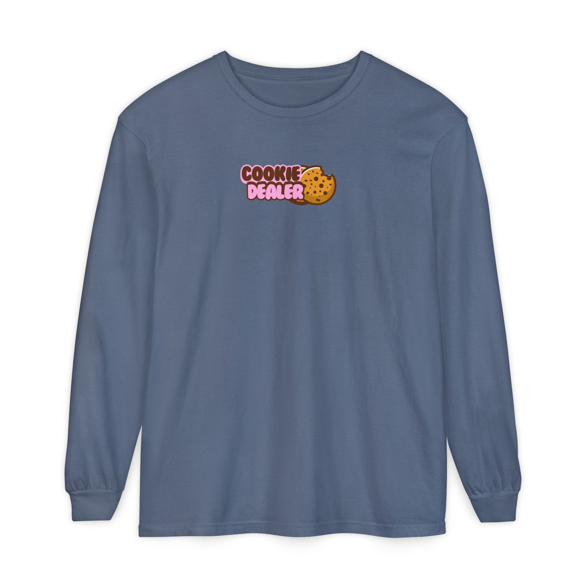 Cookie Dealer Long Sleeve Tee — Cute Cookie Graphic Shirt