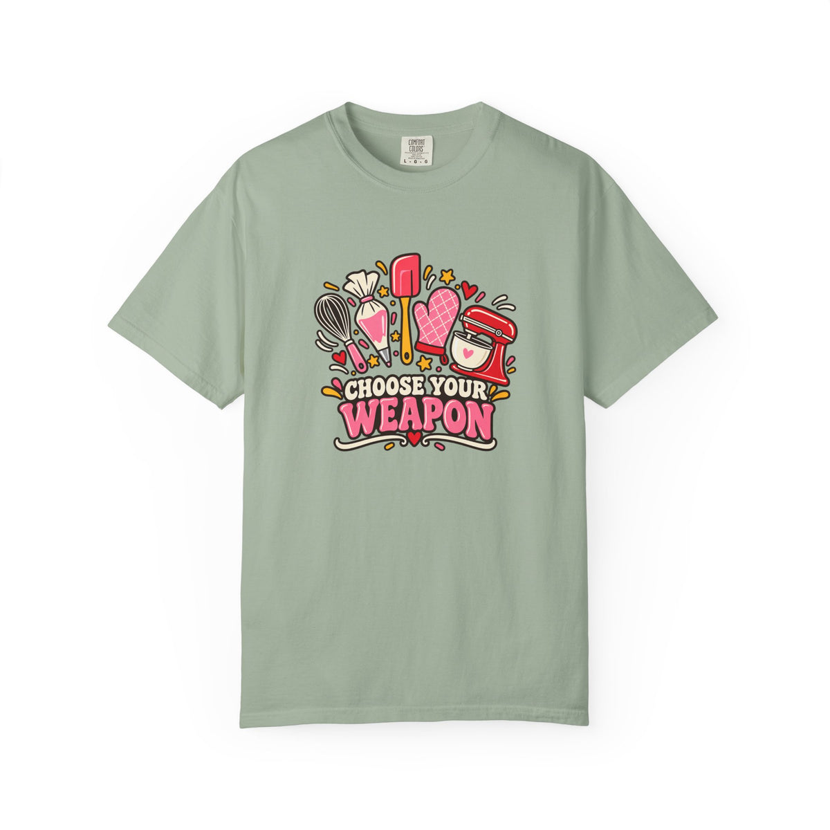 Graphic T-Shirt — "Choose Your Weapon" Makeup & Beauty Tools Design
