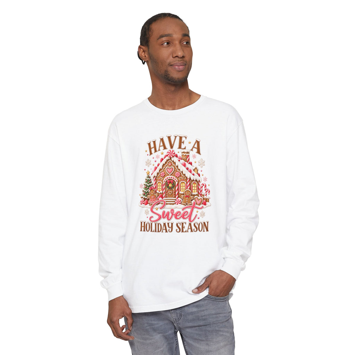 Holiday Gingerbread 'Have a Sweet Holiday Season' Long Sleeve Tee