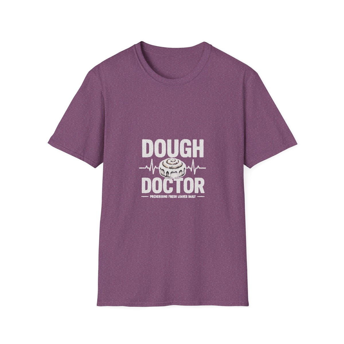 Dough Doctor T-Shirt — Baker Pun Tee with Cinnamon Roll Graphic