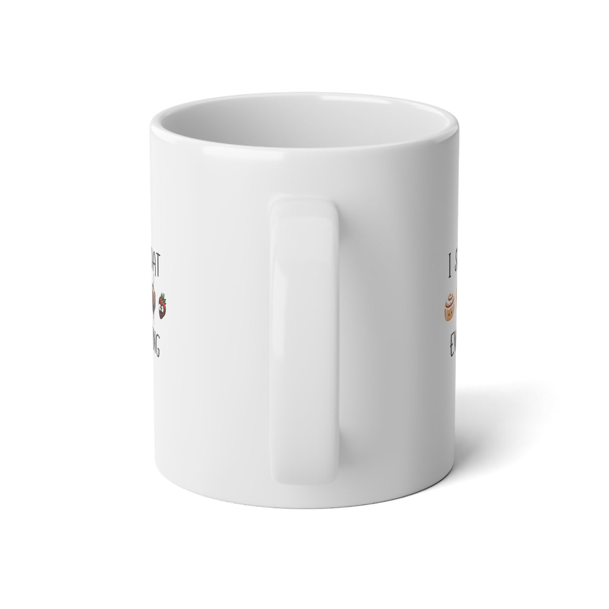 20oz Jumbo Coffee Mug – “I Suck At Breakfast Everything” Funny Emoji Tea Cup