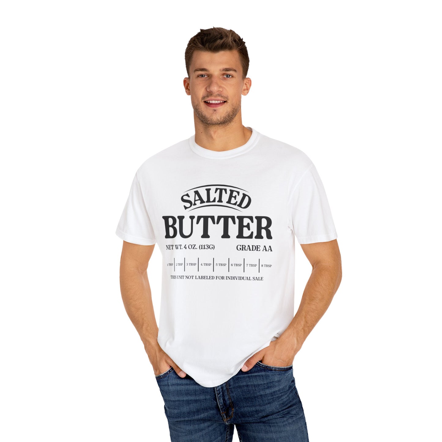 Salted Butter Unisex T-Shirt - Funny Foodie Tee, Gift for Chefs, Kitchen Lover Apparel, Foodie Fashion, Cute Cooking Outfit