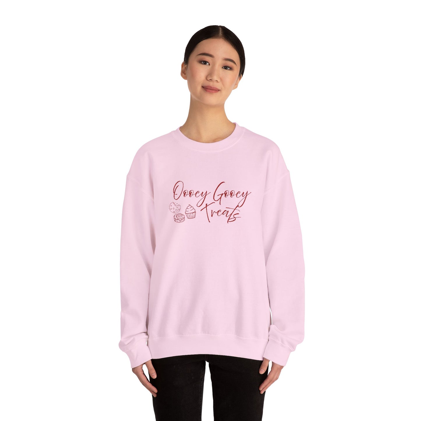 Crewneck Sweatshirt Oooey Gooey Treats Logo