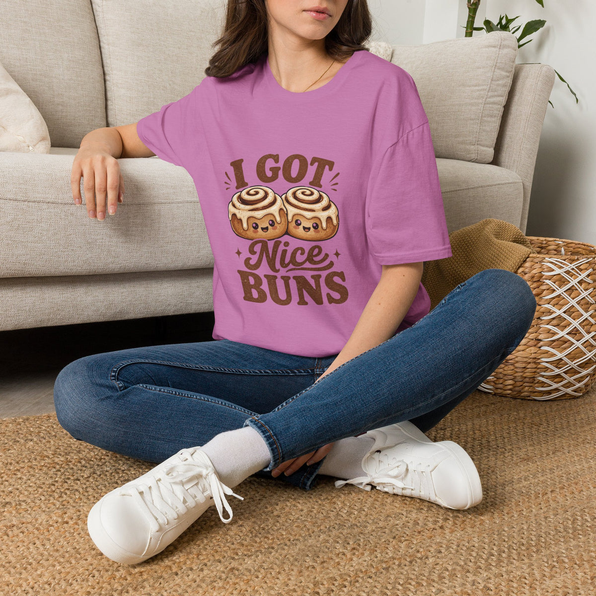 I Got Nice Buns T-Shirt — Cute Cinnamon Roll Graphic Tee