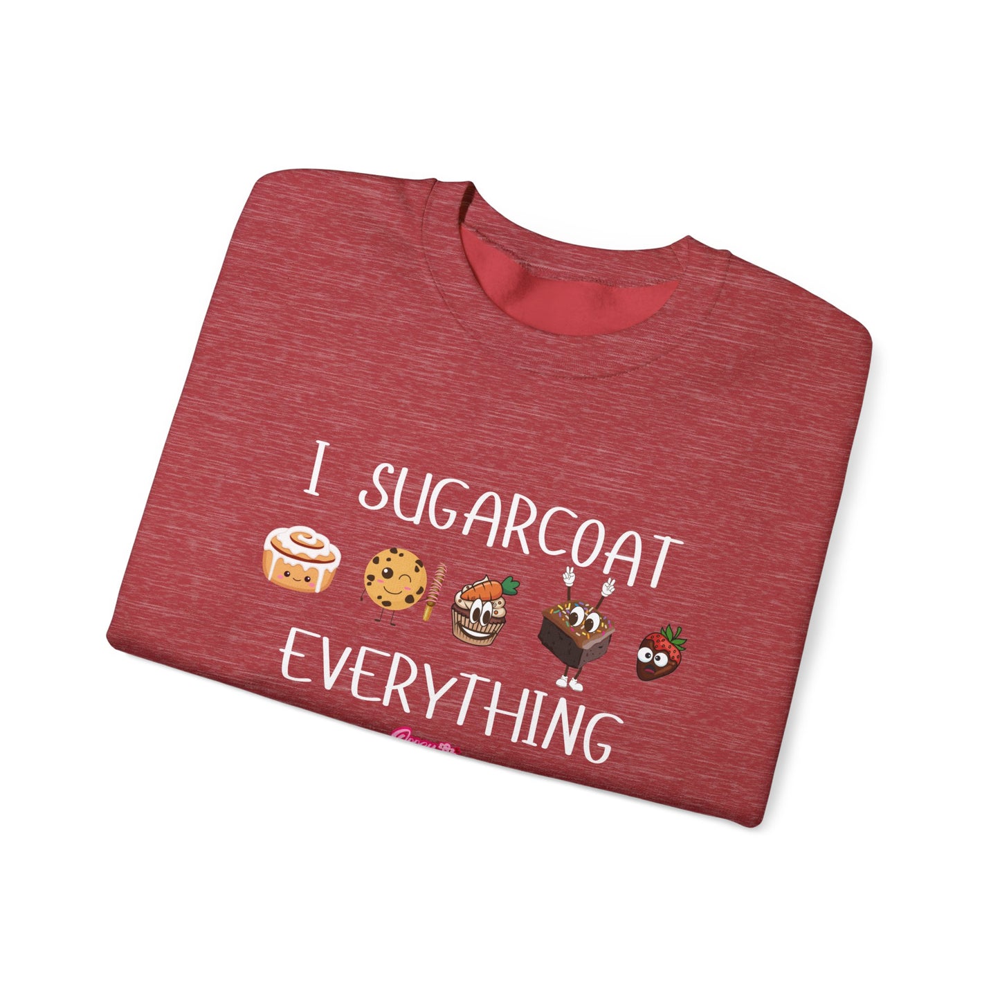 Sweatshirt - 'I Sugarcoat Everything' Funny Unisex Crewneck
