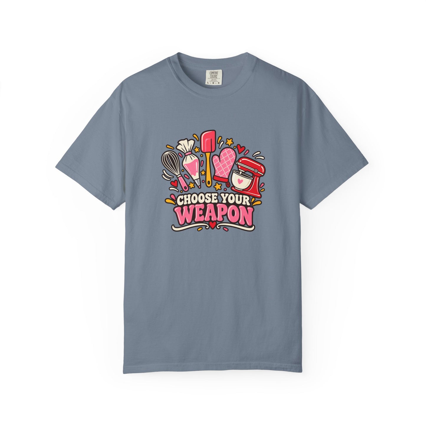 Graphic T-Shirt — "Choose Your Weapon" Makeup & Beauty Tools Design
