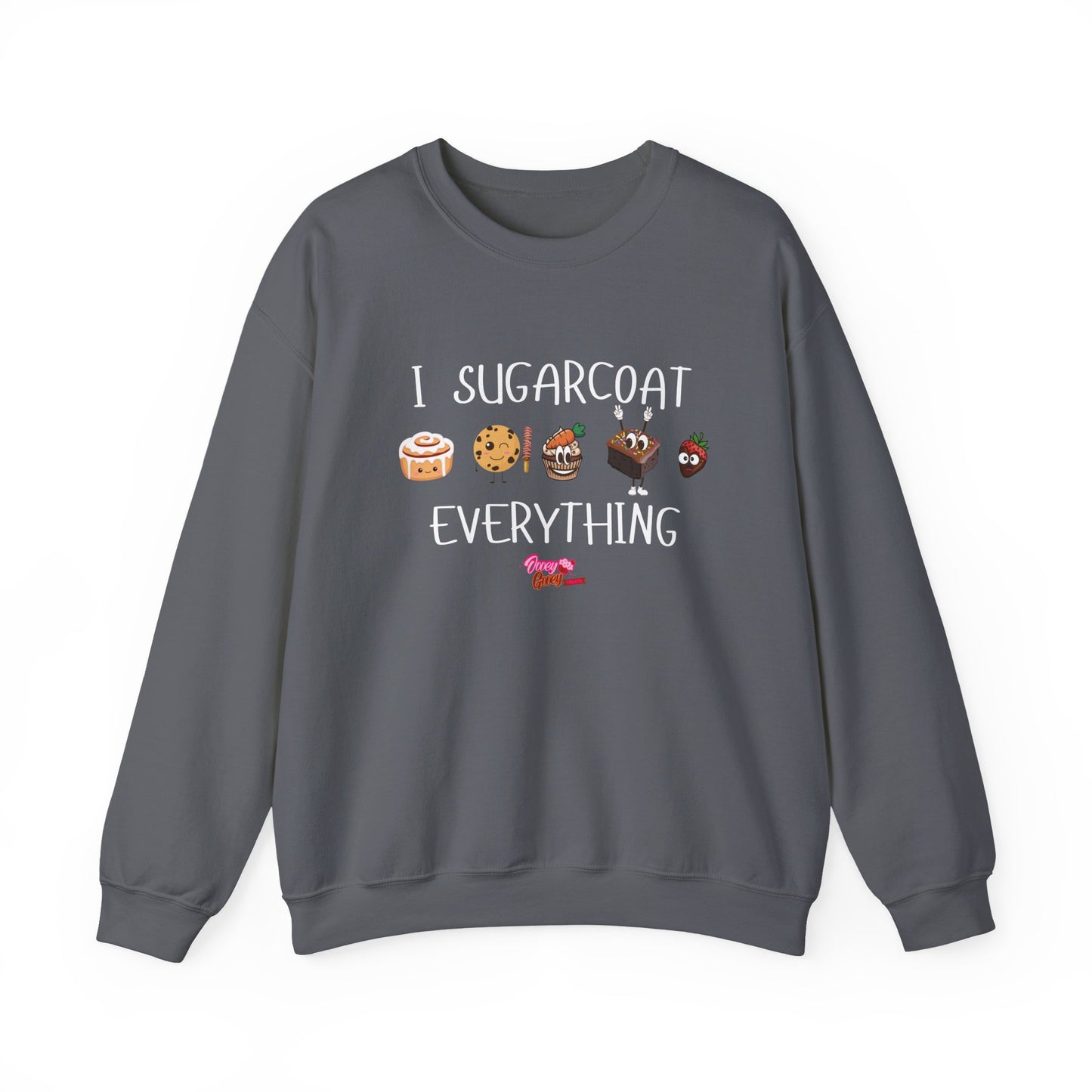 Sweatshirt - 'I Sugarcoat Everything' Funny Unisex Crewneck