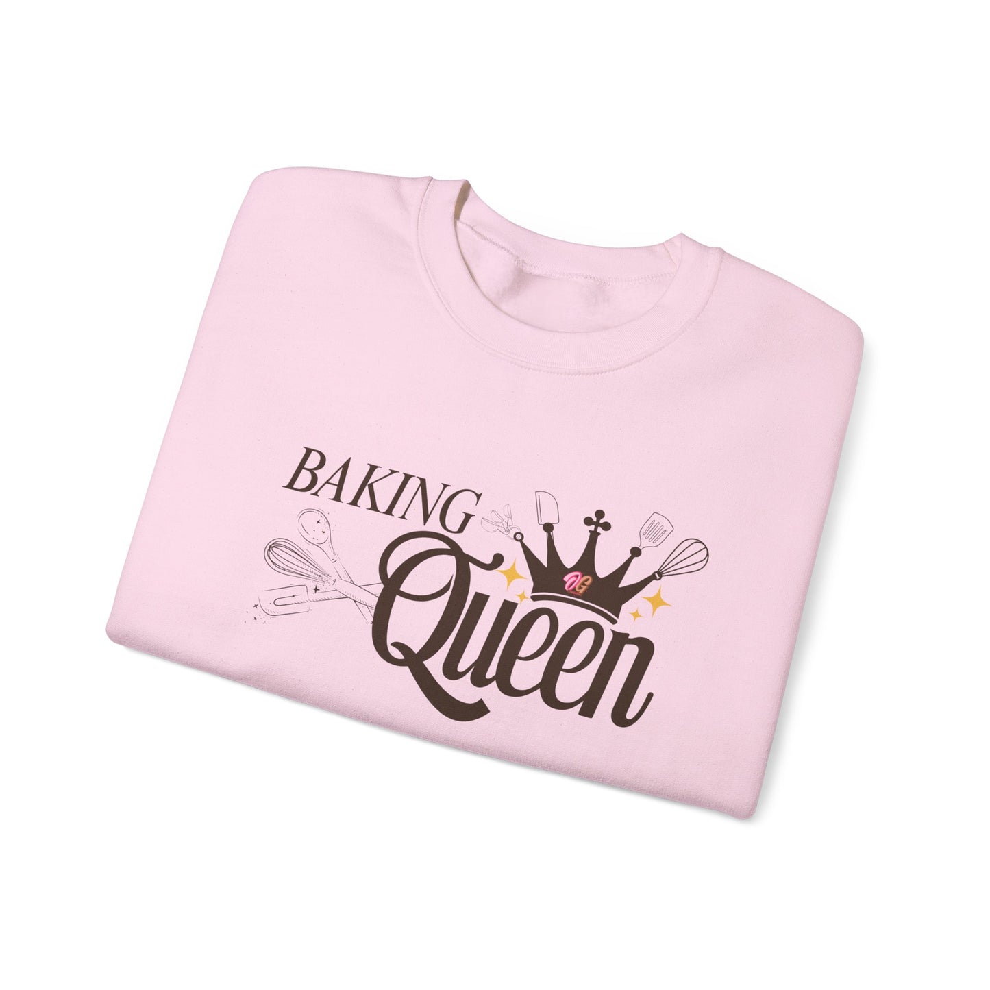 Baking Queen Sweatshirt - Cozy Gift for Bakers, Kitchen Lover's Apparel, Baking Gifts, Queen of Baking Crewneck, Baking Enthusiast Clothing