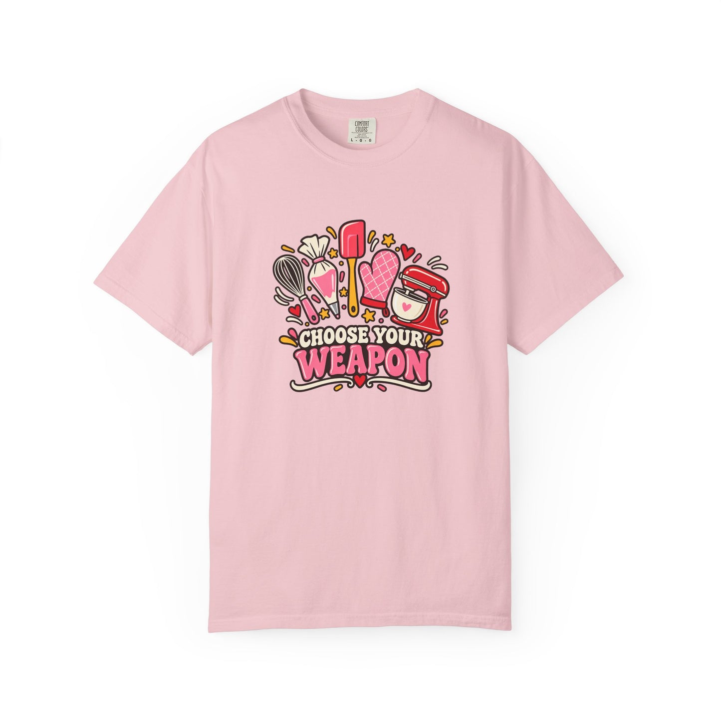 Graphic T-Shirt — "Choose Your Weapon" Makeup & Beauty Tools Design