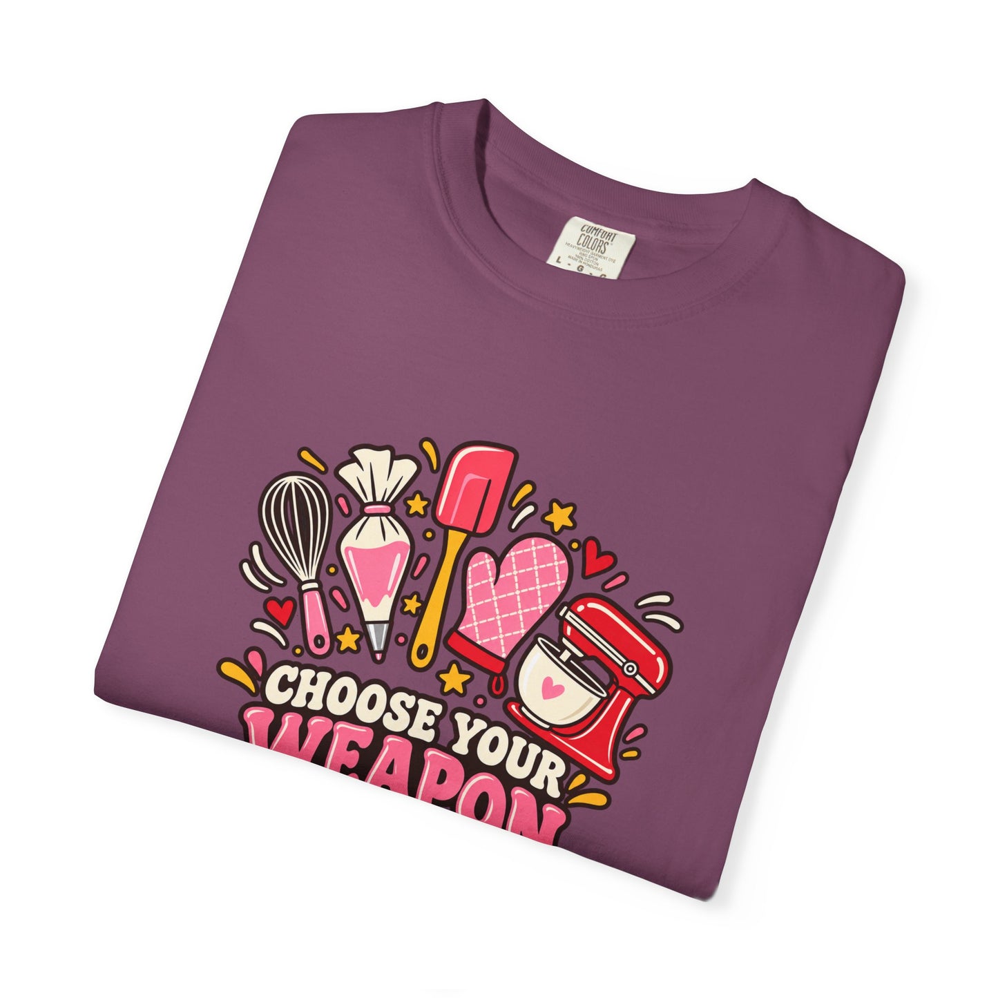 Graphic T-Shirt — "Choose Your Weapon" Makeup & Beauty Tools Design