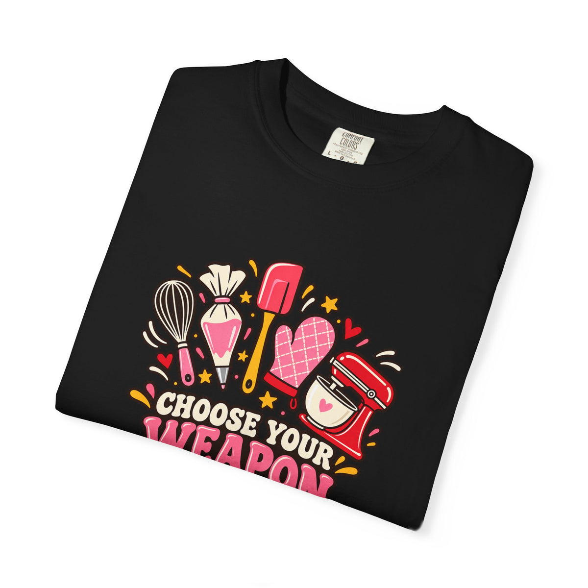 Graphic T-Shirt — "Choose Your Weapon" Makeup & Beauty Tools Design