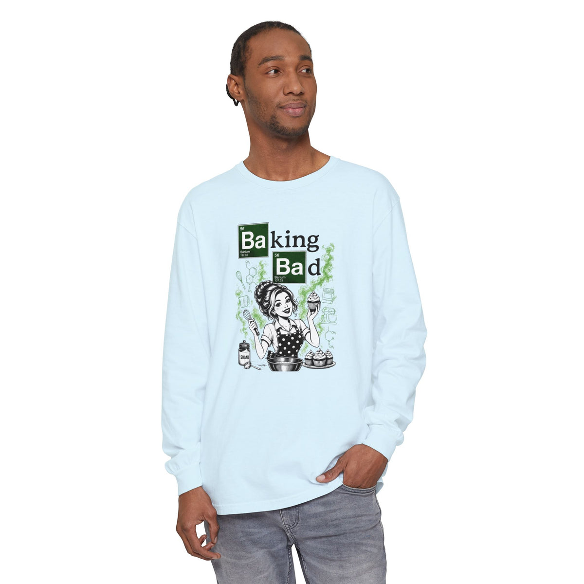 Baking Bad Long Sleeve Tee — Funny Baking Chef Shirt