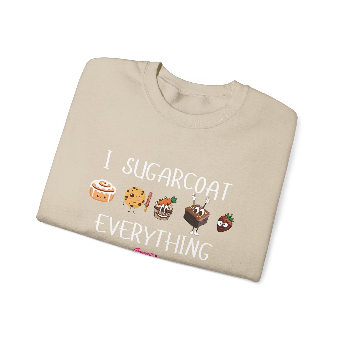 Sweatshirt - 'I Sugarcoat Everything' Funny Unisex Crewneck