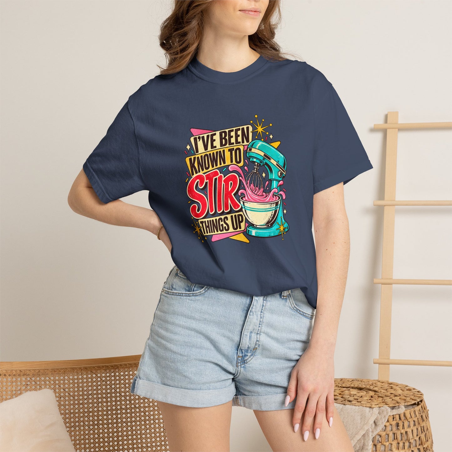 I've Been Known to Stir Things Up Mixer Graphic T-Shirt