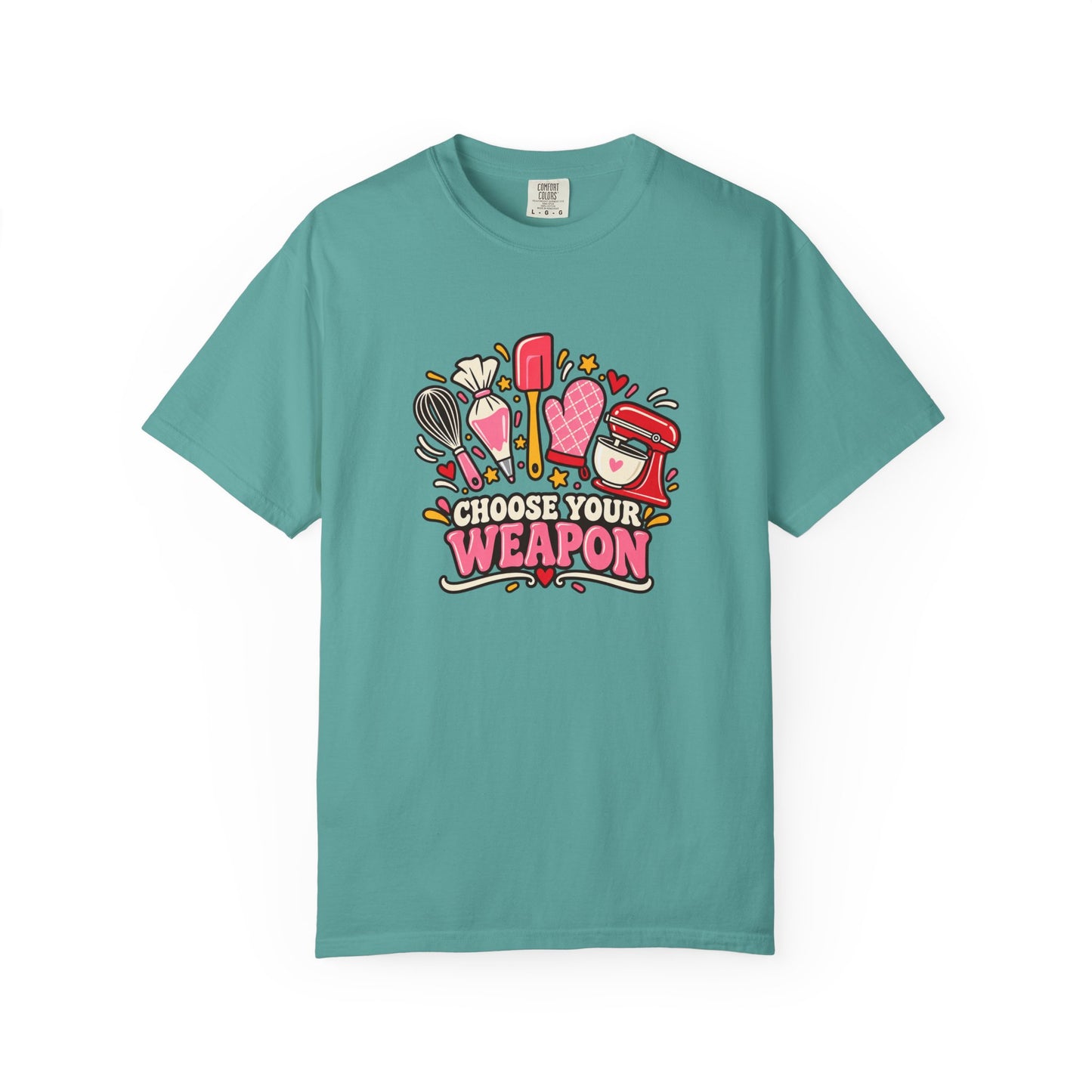 Graphic T-Shirt — "Choose Your Weapon" Makeup & Beauty Tools Design