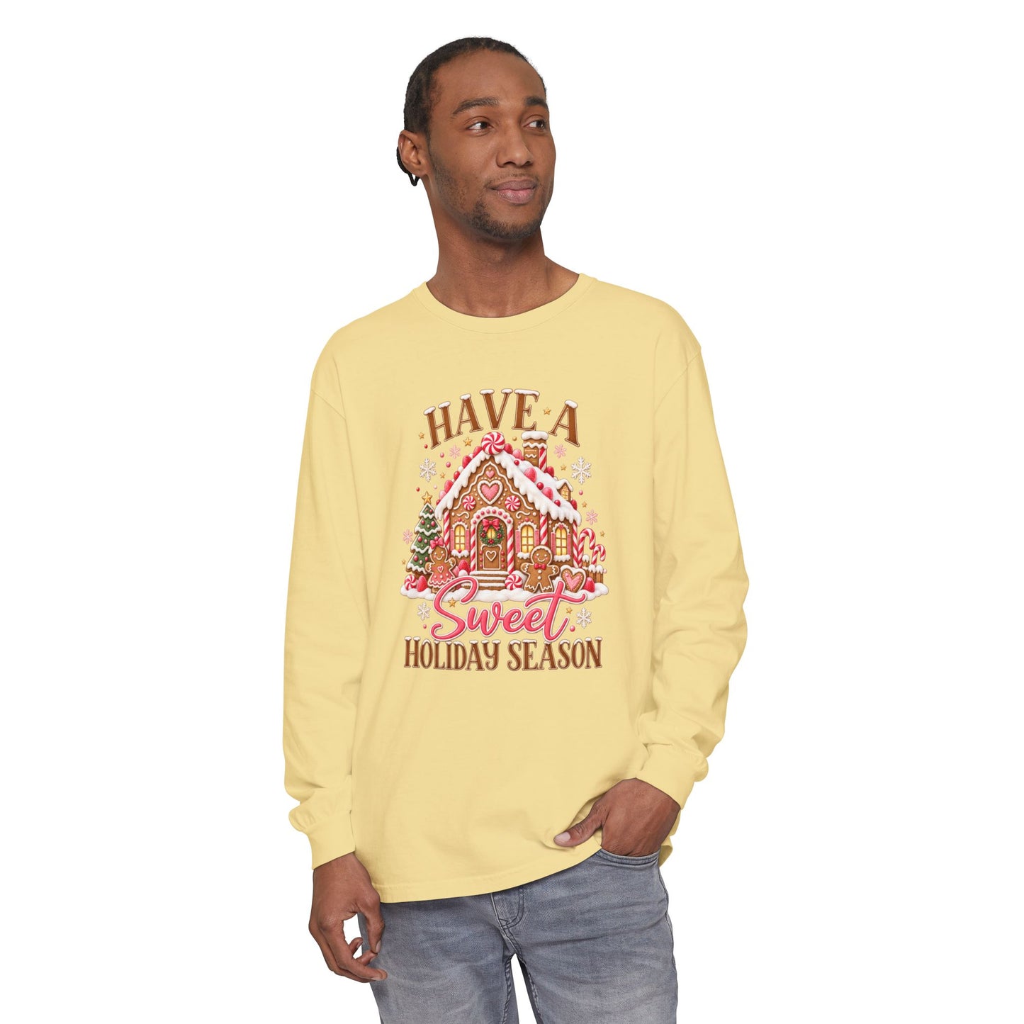 Holiday Gingerbread 'Have a Sweet Holiday Season' Long Sleeve Tee