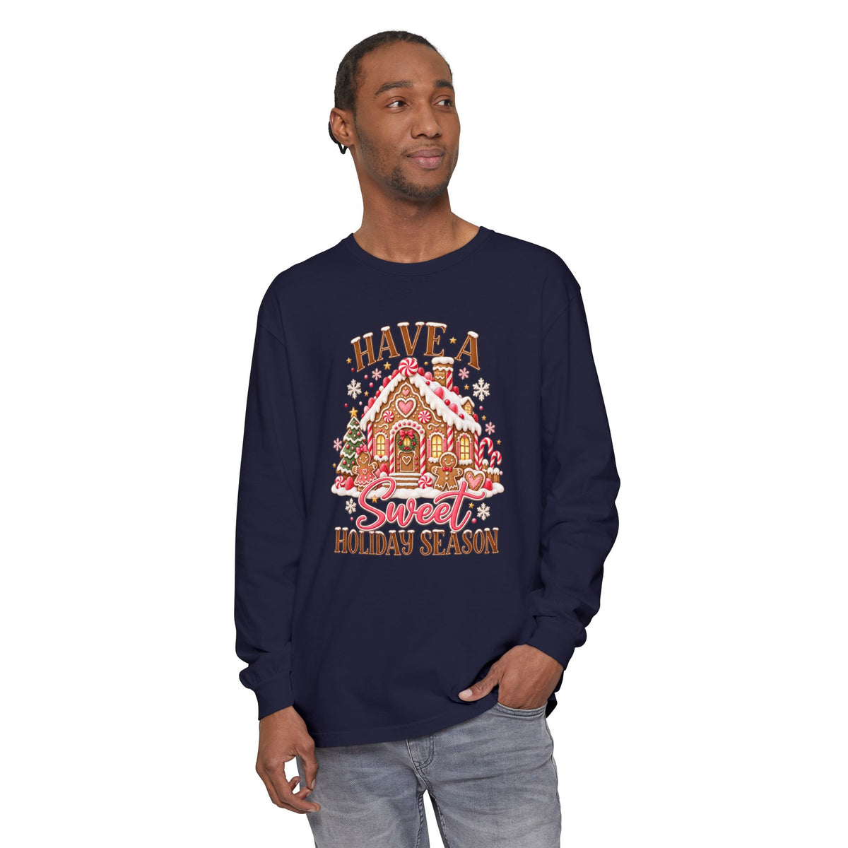 Holiday Gingerbread 'Have a Sweet Holiday Season' Long Sleeve Tee
