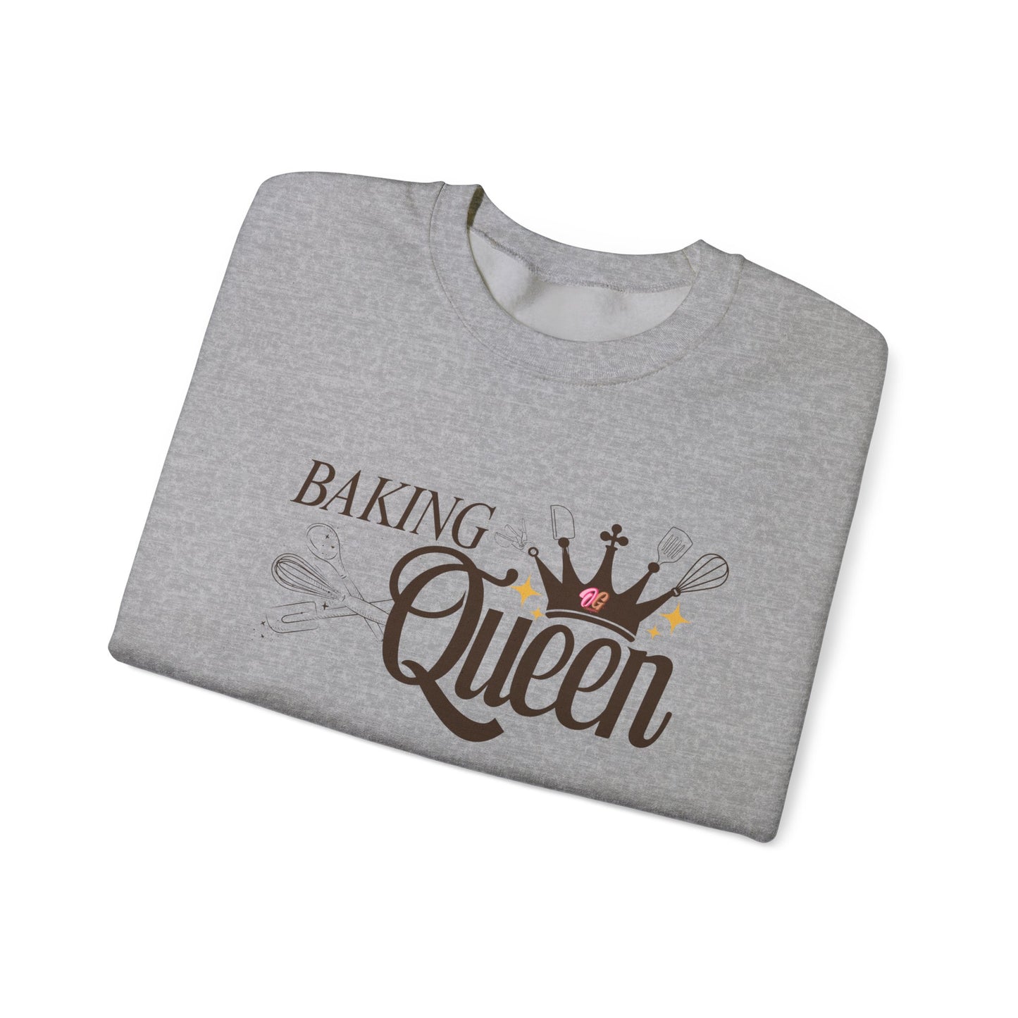 Baking Queen Sweatshirt - Cozy Gift for Bakers, Kitchen Lover's Apparel, Baking Gifts, Queen of Baking Crewneck, Baking Enthusiast Clothing