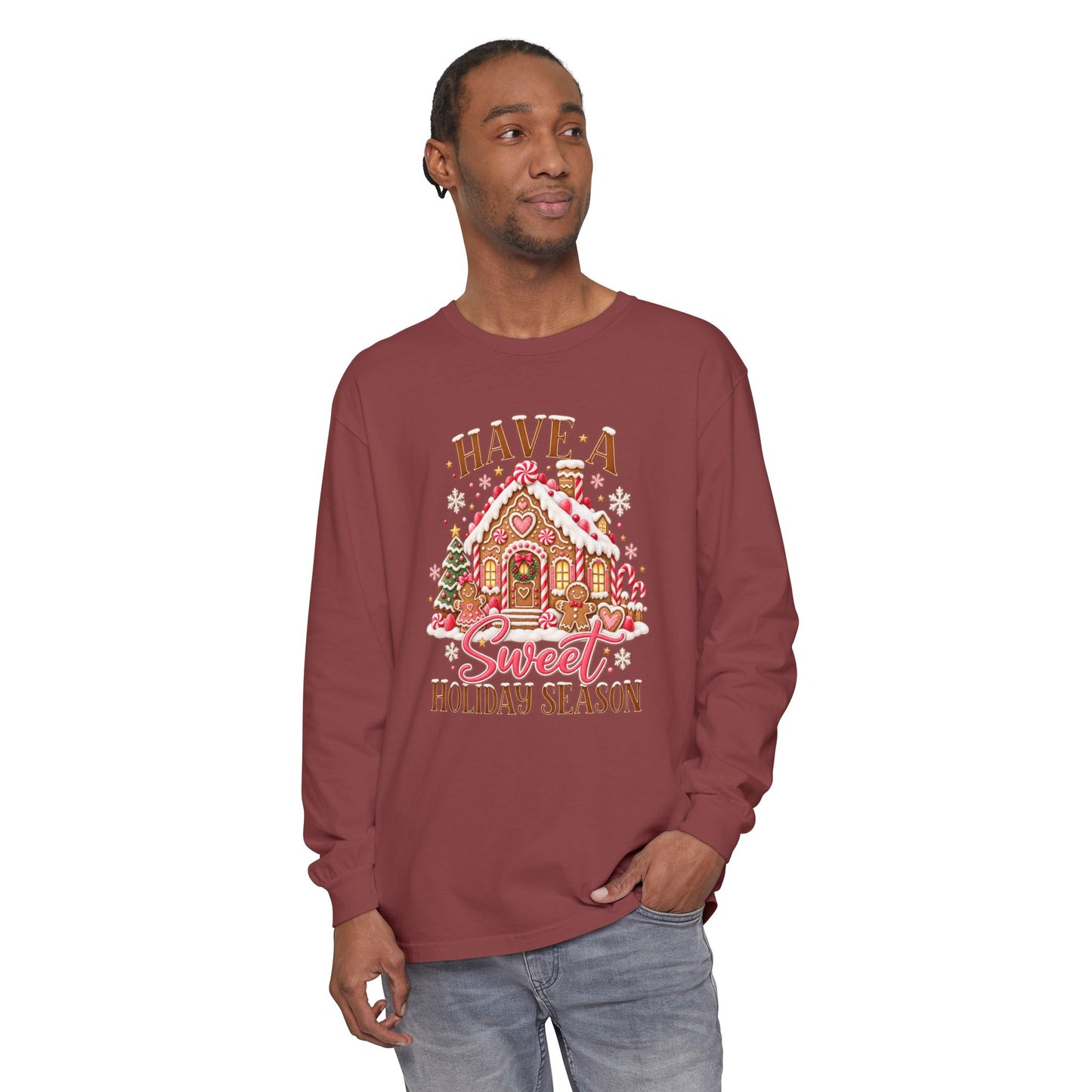 Holiday Gingerbread 'Have a Sweet Holiday Season' Long Sleeve Tee
