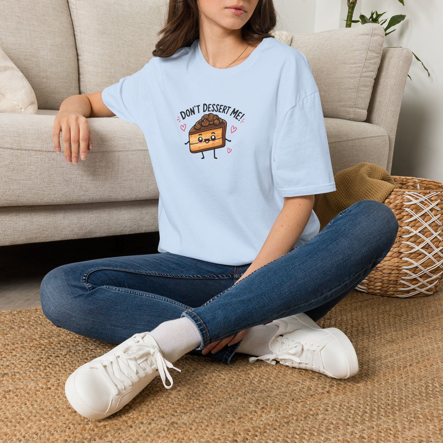 Don't Dessert Me! Cute Cake Graphic T-Shirt