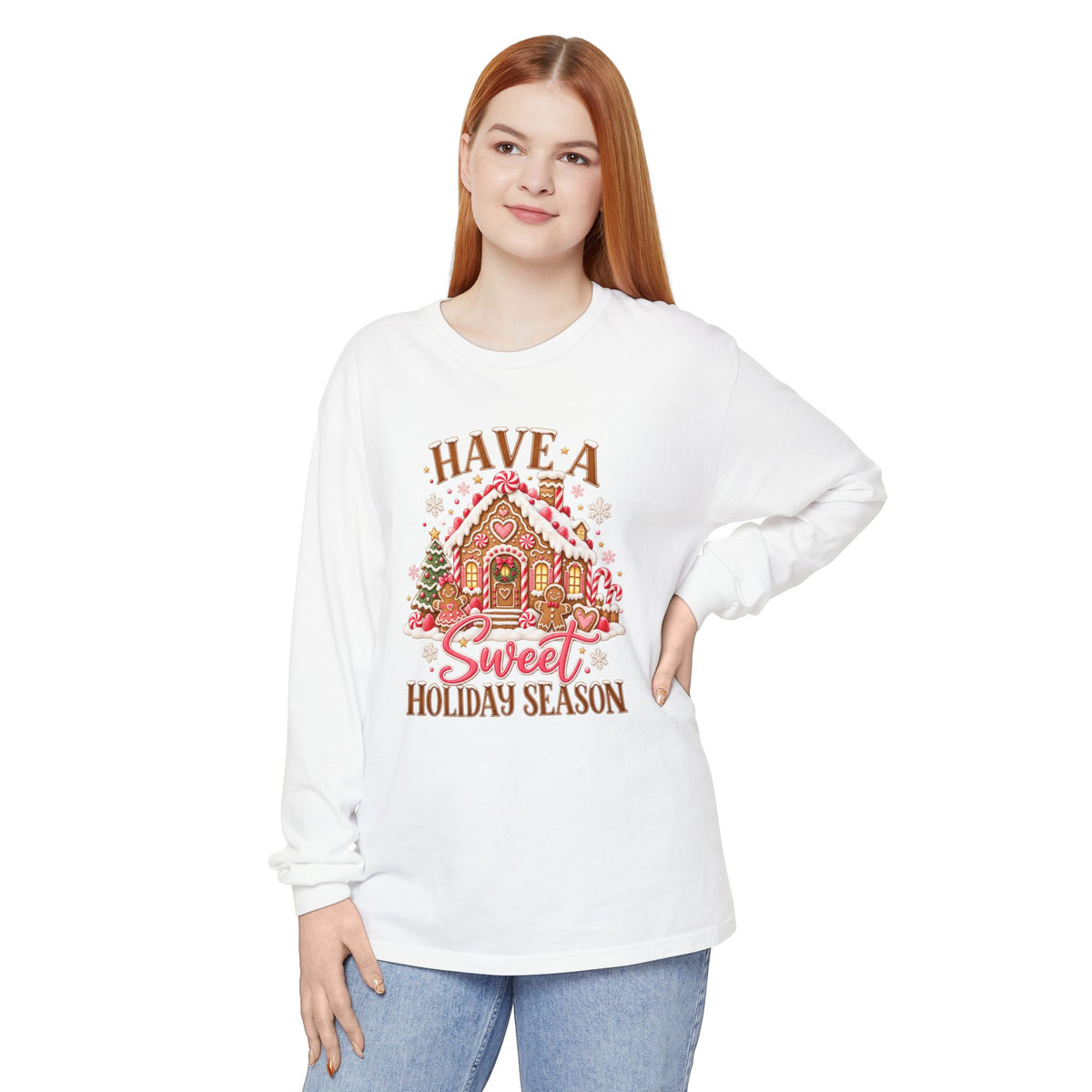 Holiday Gingerbread 'Have a Sweet Holiday Season' Long Sleeve Tee