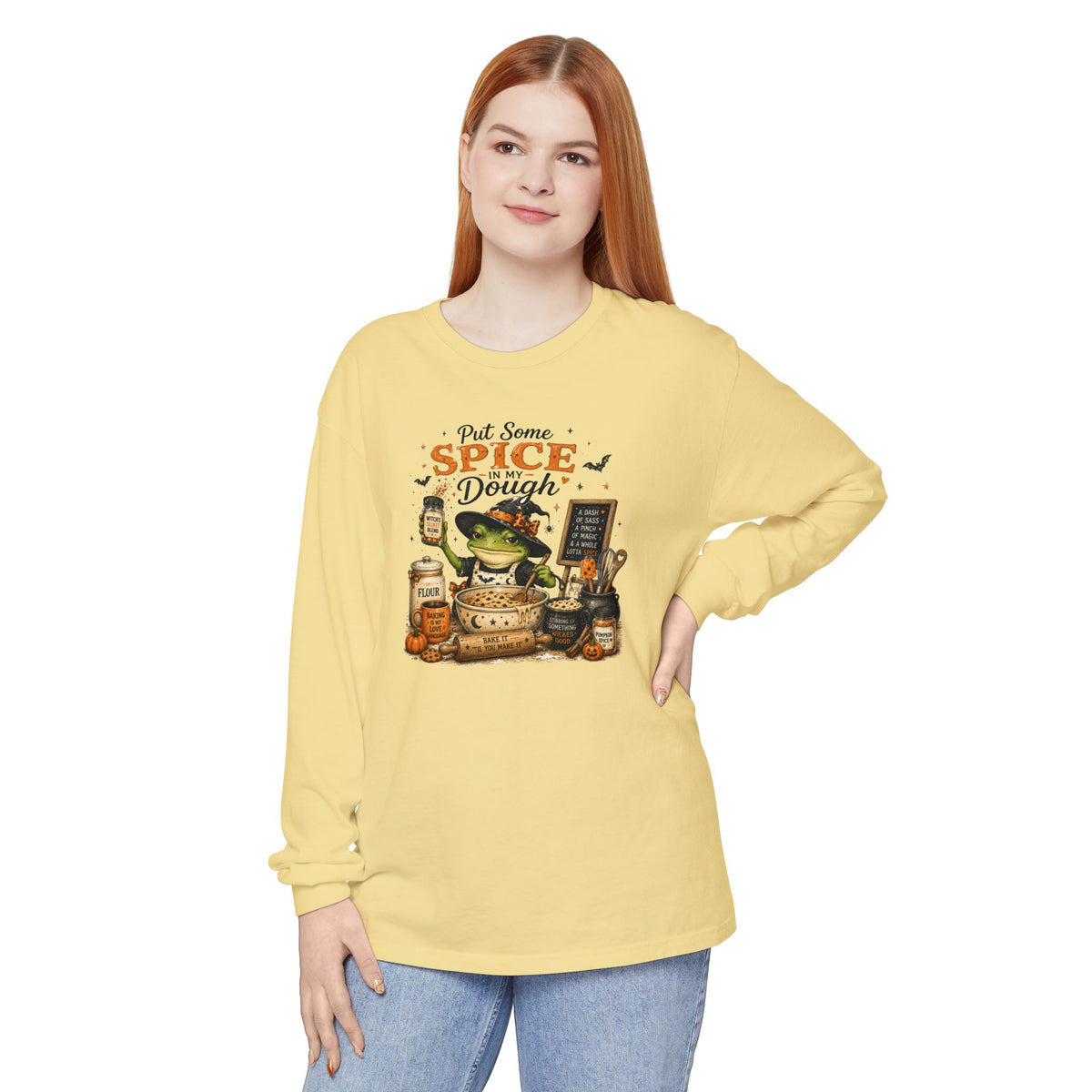 Spice & Dough Frog Baking Long Sleeve Tee