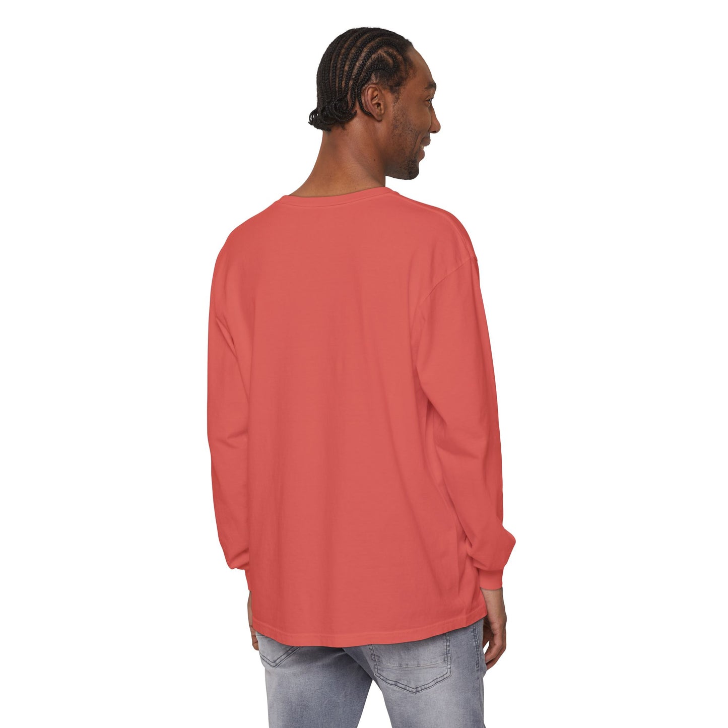 Cookie Dealer Long Sleeve Tee — Retro 3D Text Graphic Shirt