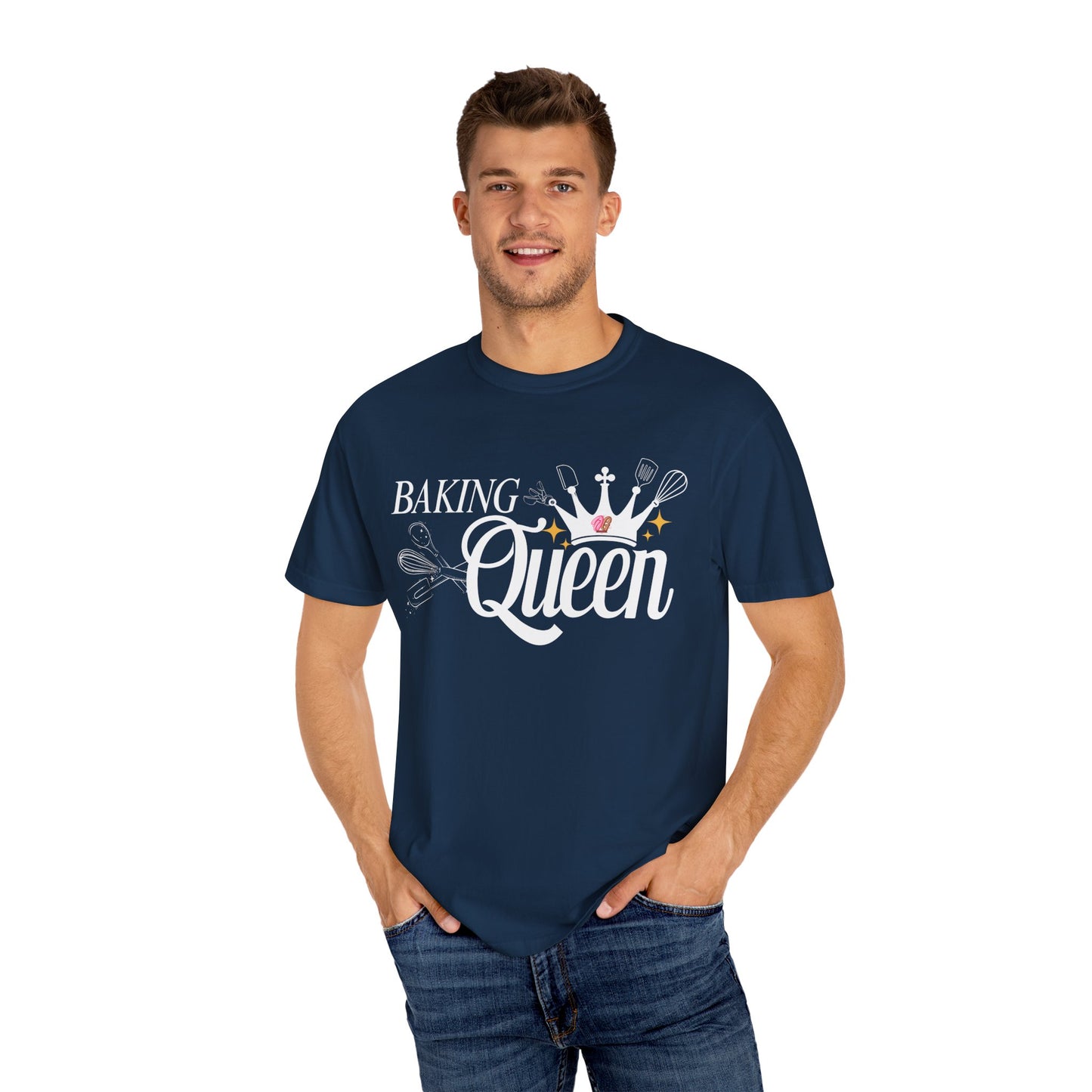 Baking Queen T-Shirt, Fun Baking Gift, Unisex Tee, Kitchen Lover Apparel, Baking Enthusiast Gift, Culinary Queen Shirt