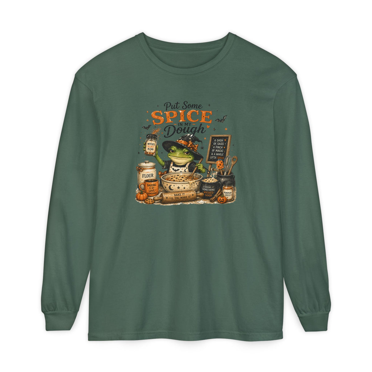 Spice & Dough Frog Baking Long Sleeve Tee