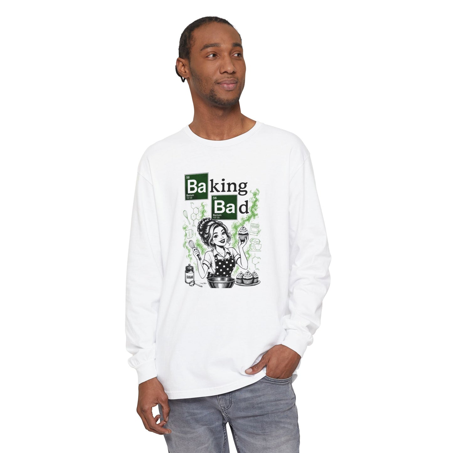 Baking Bad Long Sleeve Tee — Funny Baking Chef Shirt
