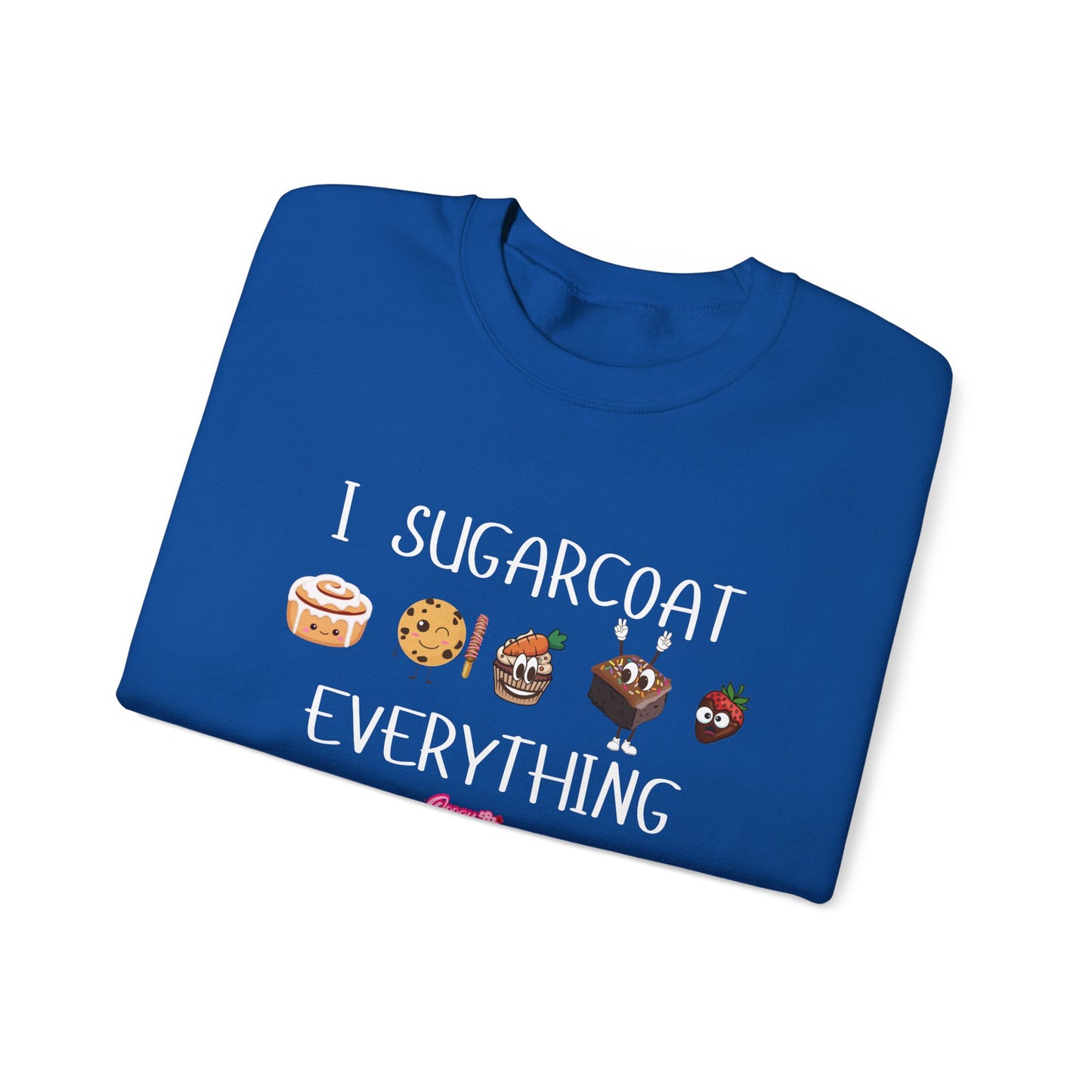 Sweatshirt - 'I Sugarcoat Everything' Funny Unisex Crewneck