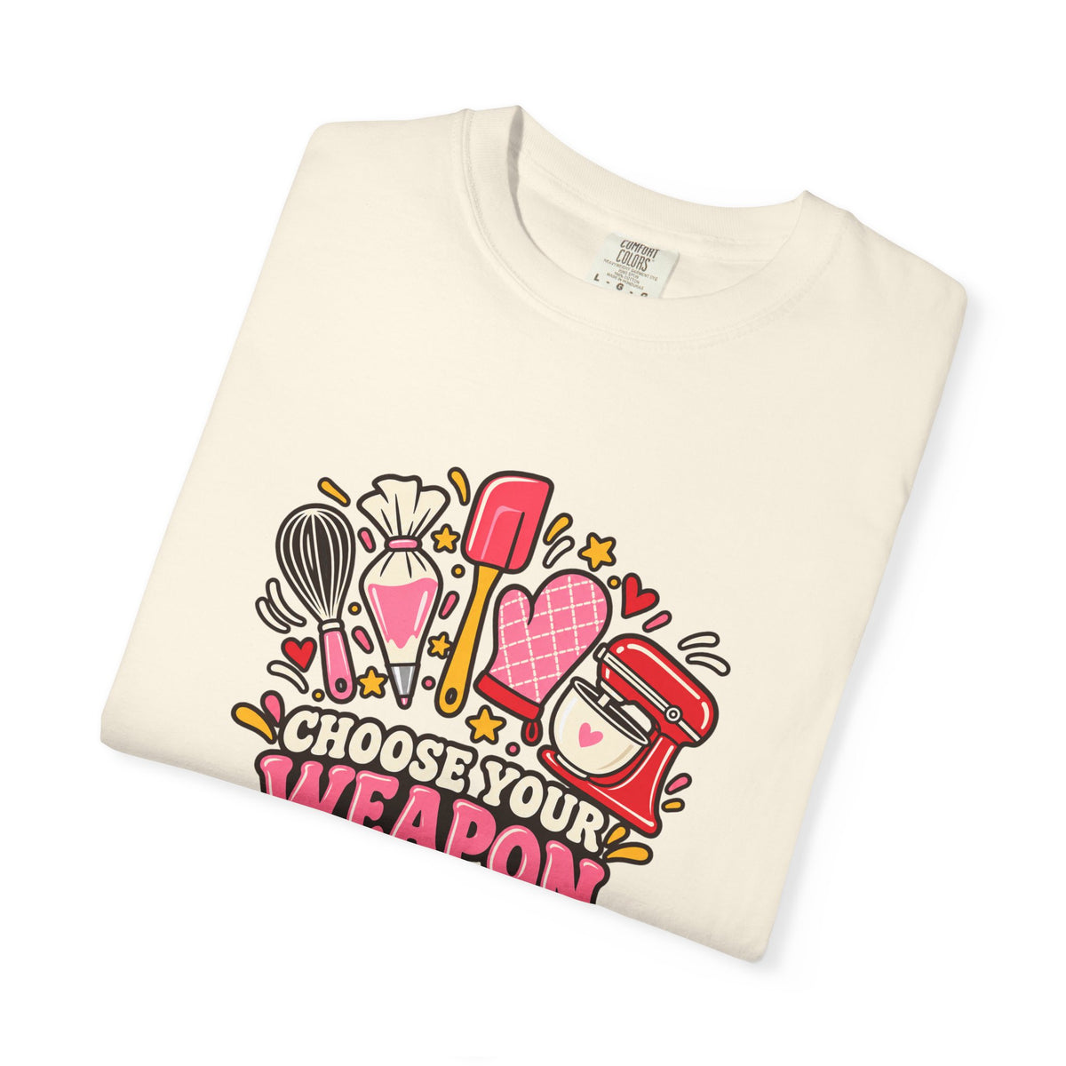 Graphic T-Shirt — "Choose Your Weapon" Makeup & Beauty Tools Design