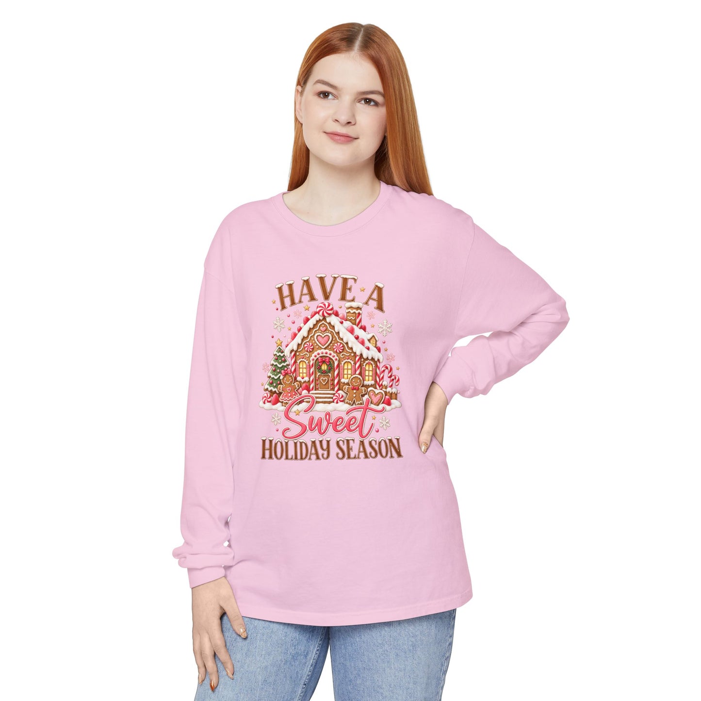 Holiday Gingerbread 'Have a Sweet Holiday Season' Long Sleeve Tee