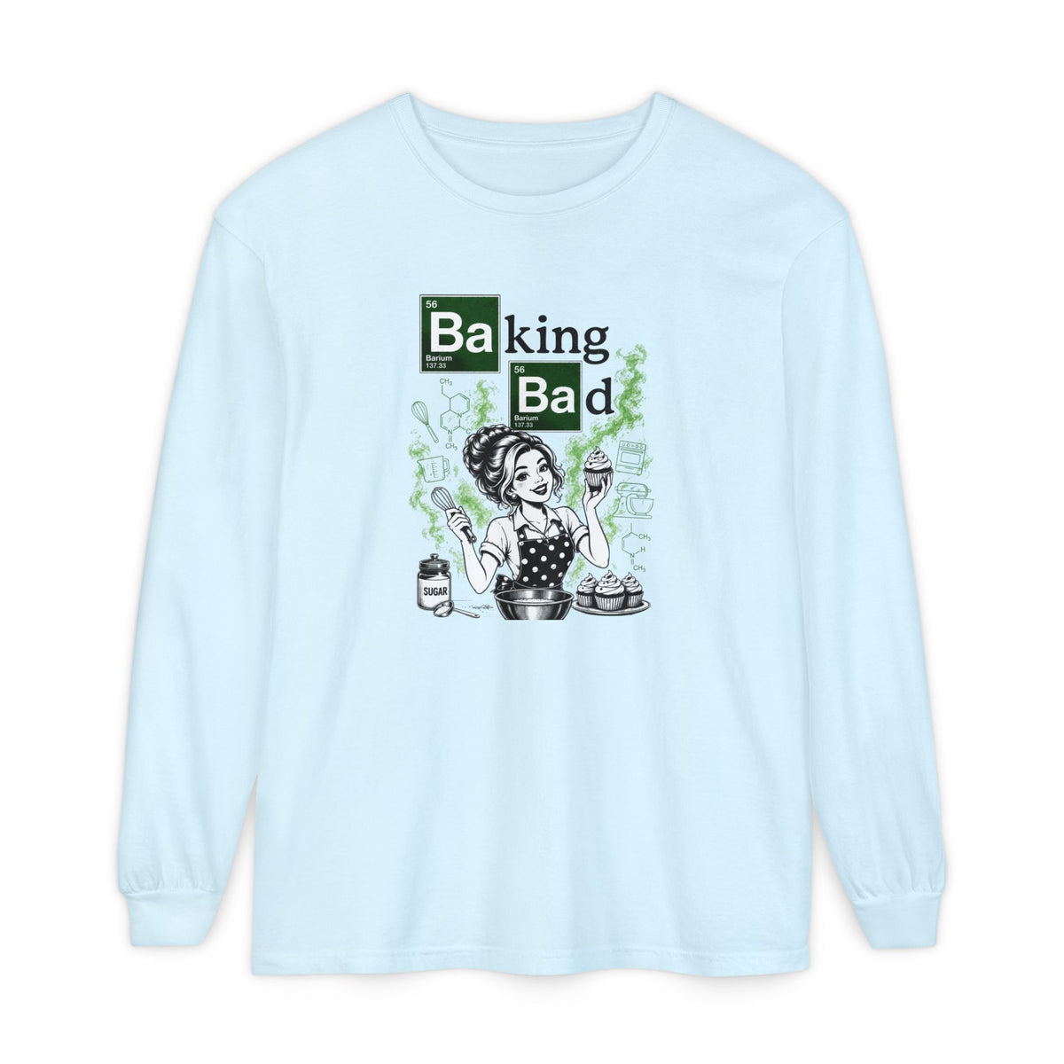 Baking Bad Long Sleeve Tee — Funny Baking Chef Shirt