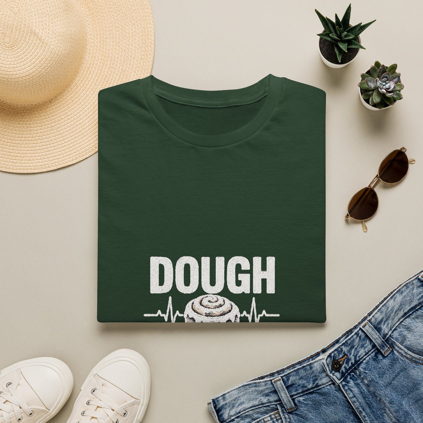 Dough Doctor T-Shirt — Baker Pun Tee with Cinnamon Roll Graphic