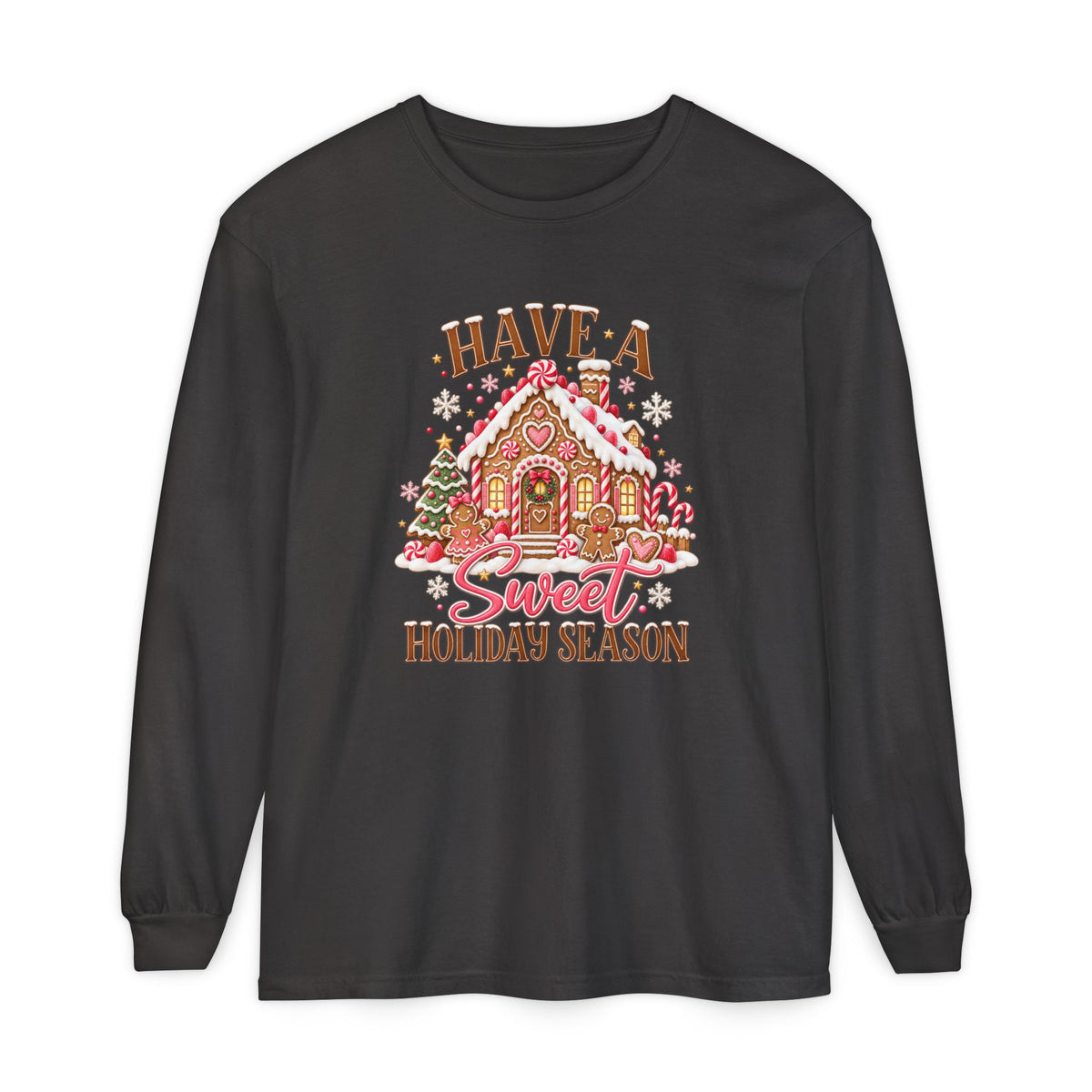 Holiday Gingerbread 'Have a Sweet Holiday Season' Long Sleeve Tee