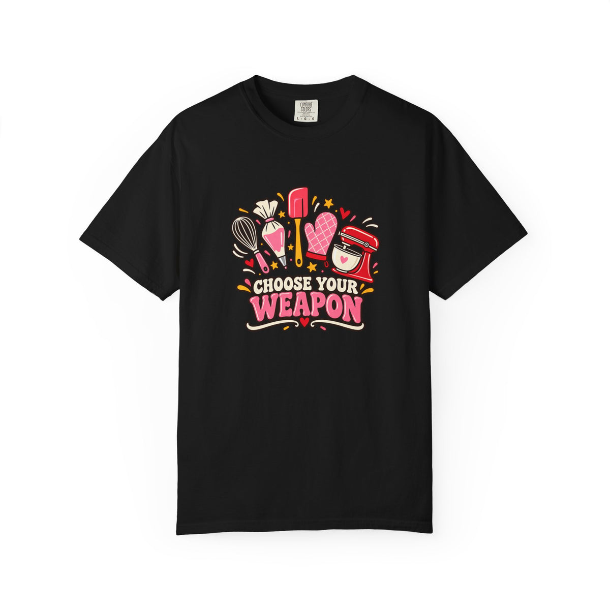 Graphic T-Shirt — "Choose Your Weapon" Makeup & Beauty Tools Design