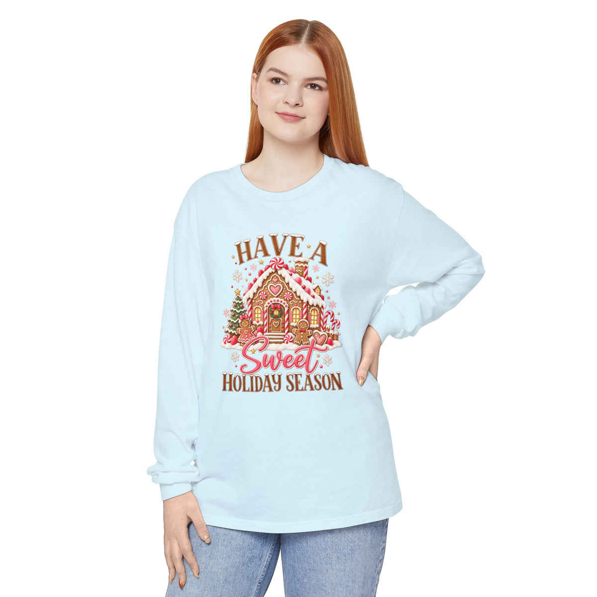 Holiday Gingerbread 'Have a Sweet Holiday Season' Long Sleeve Tee