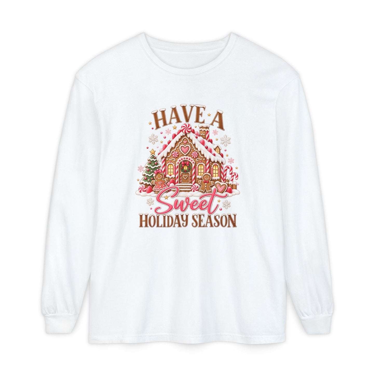 Holiday Gingerbread 'Have a Sweet Holiday Season' Long Sleeve Tee