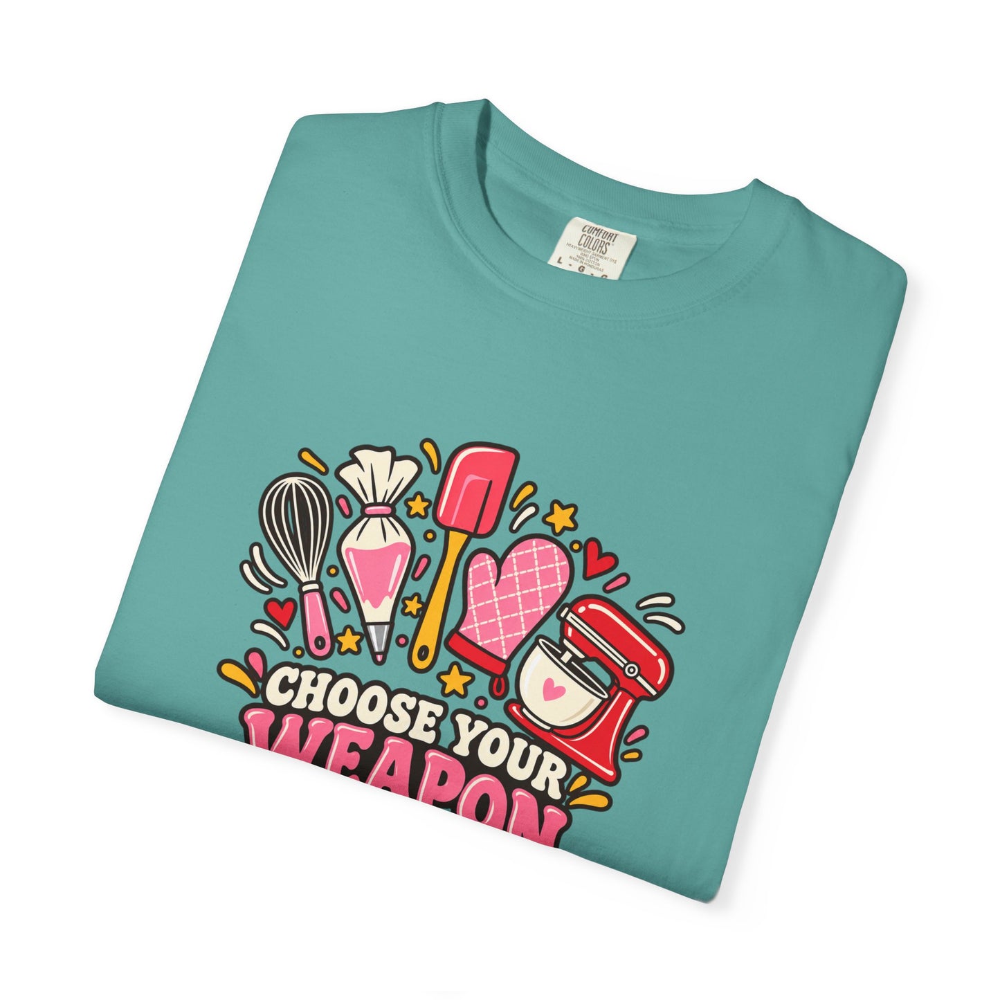 Graphic T-Shirt — "Choose Your Weapon" Makeup & Beauty Tools Design