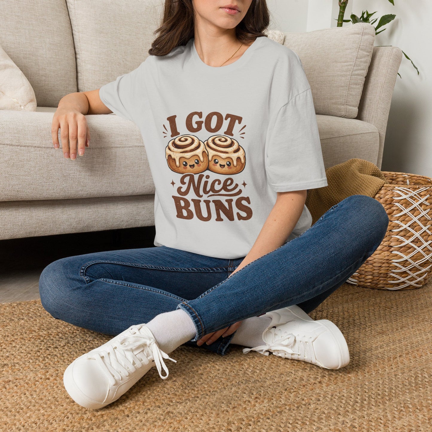 I Got Nice Buns T-Shirt — Cute Cinnamon Roll Graphic Tee