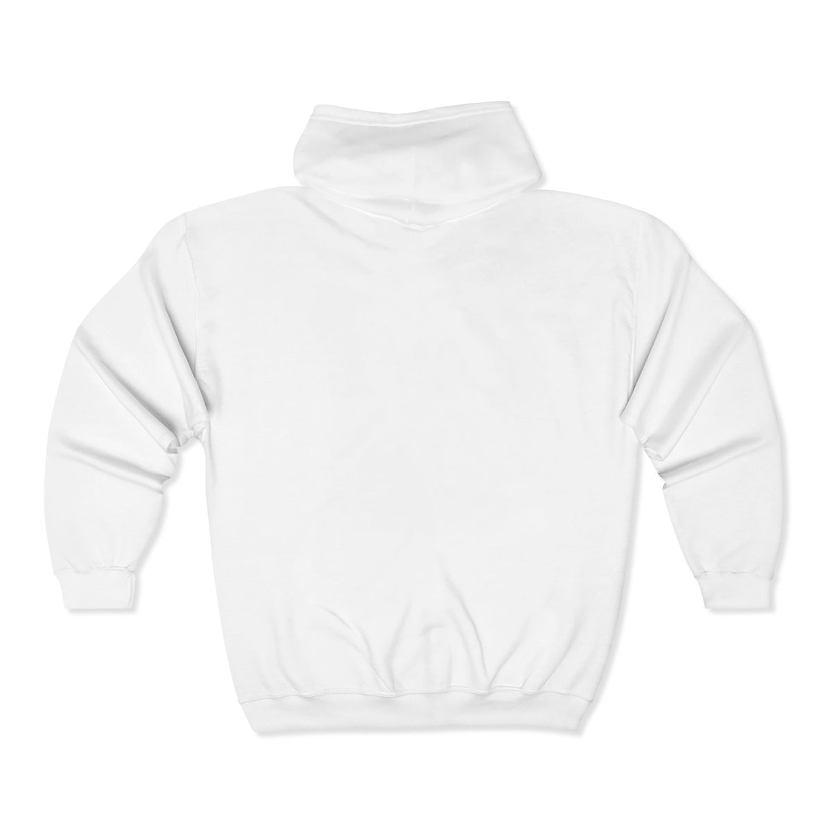 Full-Zip Hoodie with 'Queen' Retro Script Chest Logo